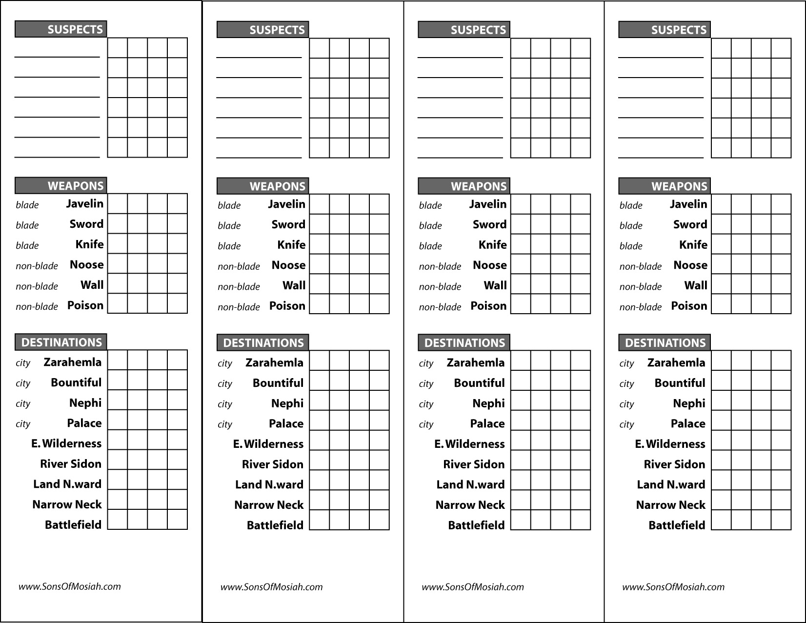 Search Results For Cluedo Printable Calendar 2015